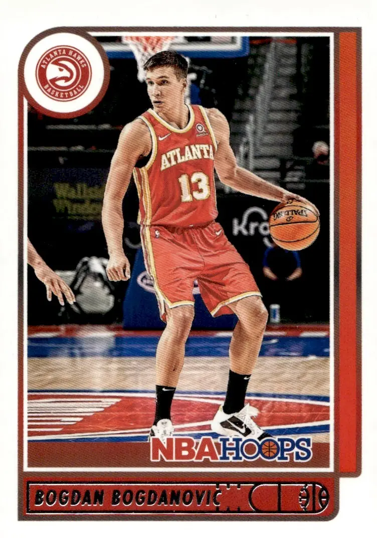 2021-22 NBA Hoops #168 Bogdan Bogdanovic (front)