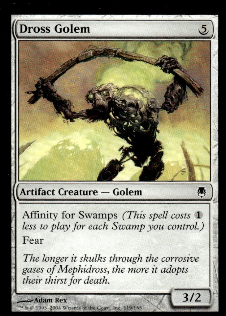 2004 Darksteel #119/165 Dross Golem (front)
