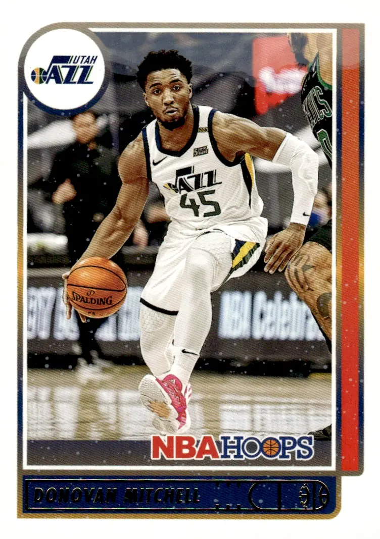 2021-22 NBA Hoops #139 Donovan Mitchell (front)