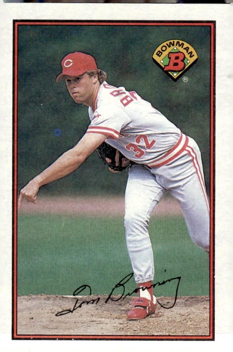 1989 Bowman #306 Tom Browning (front)