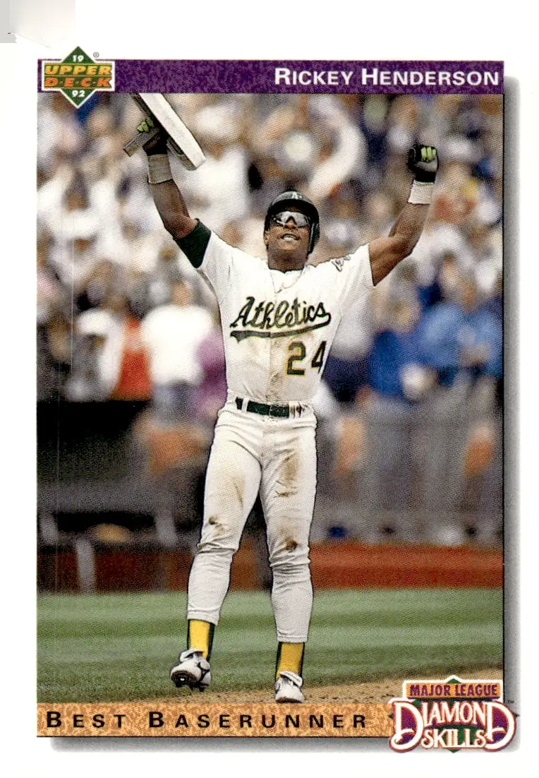 1992 Upper Deck #648 Rickey Henderson (front)