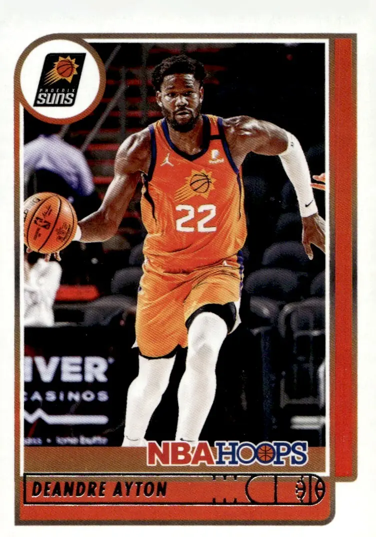 2021-22 NBA Hoops #36 Deandre Ayton (front)