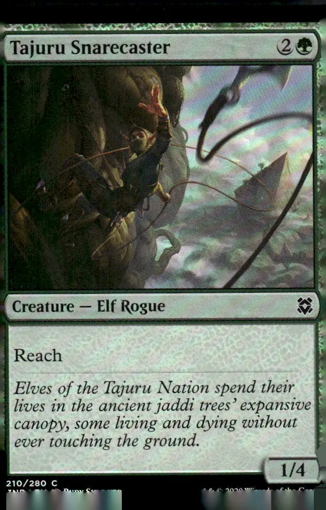 2020 Zendikar Rising (ZNR) #210/280 Tajuru Snarecaster – Foil (front)