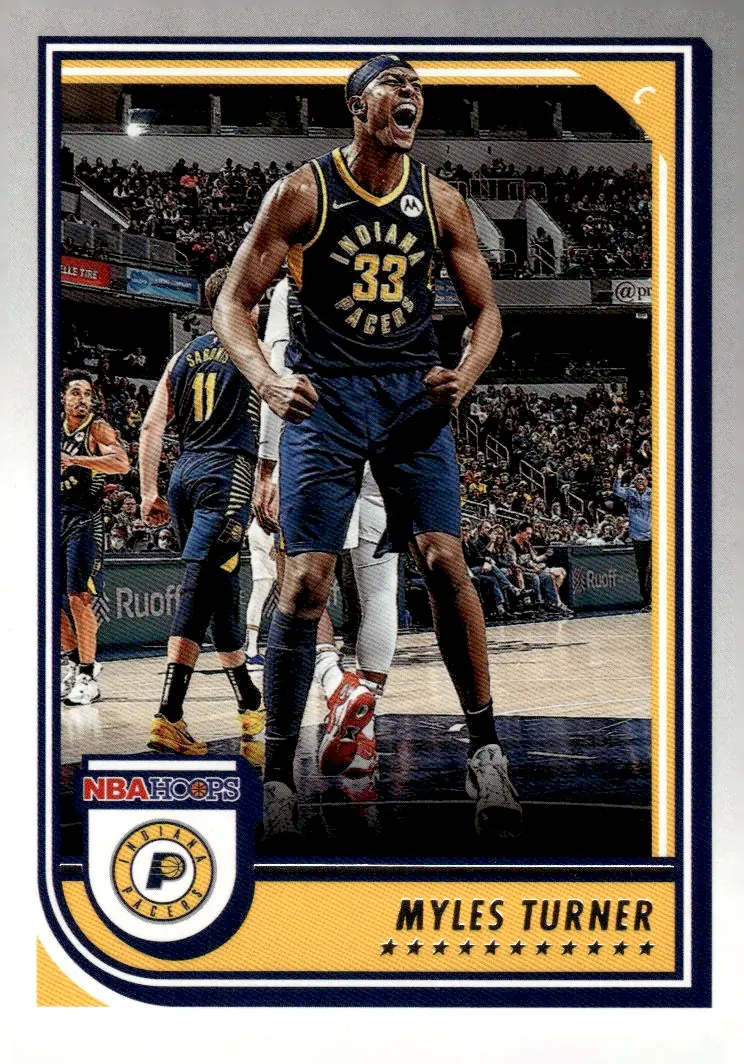 2022-23 NBA Hoops #53 Myles Turner (front)
