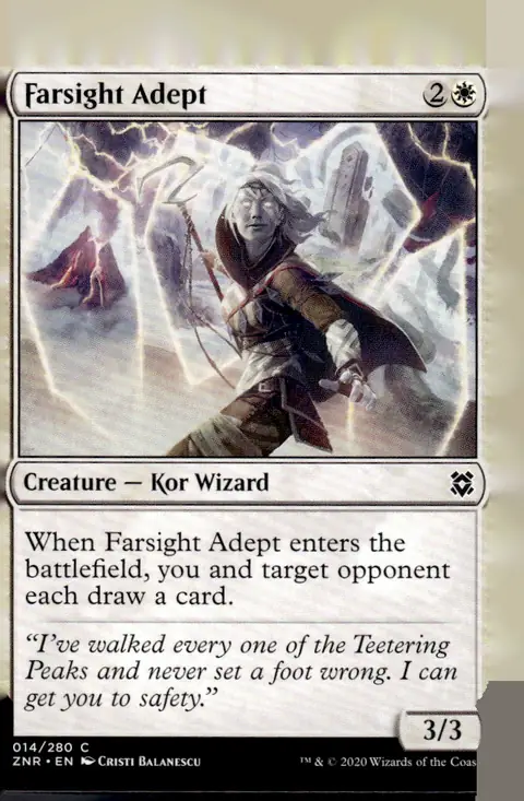 2020 Zendikar Rising (ZNR) #014/280 Farsight Adept – Foil