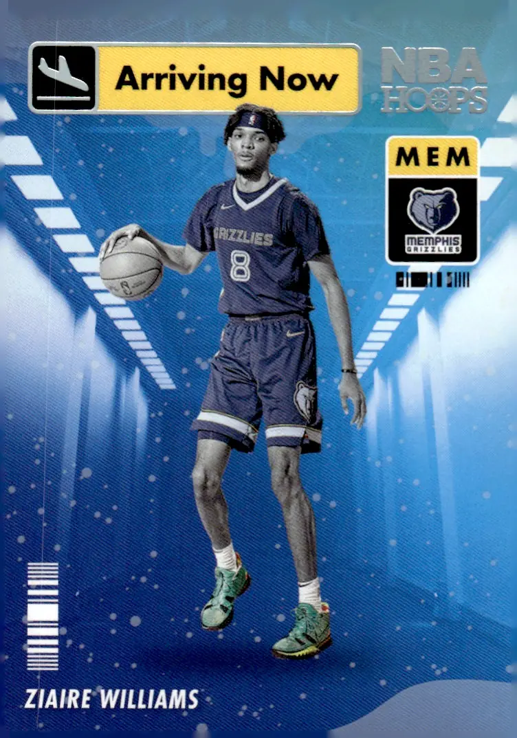 2021-22 NBA Hoops #18 Ziaire Williams (front)