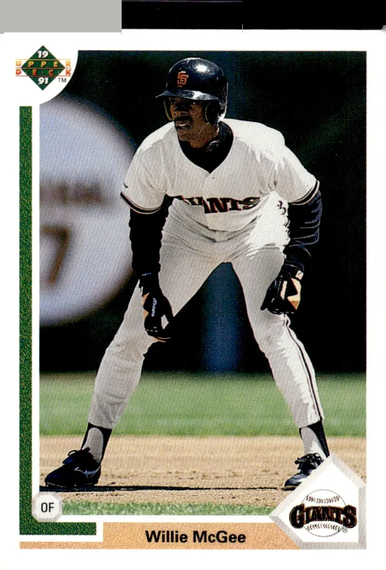 1991 Upper Deck #721 Willie McGee (front)