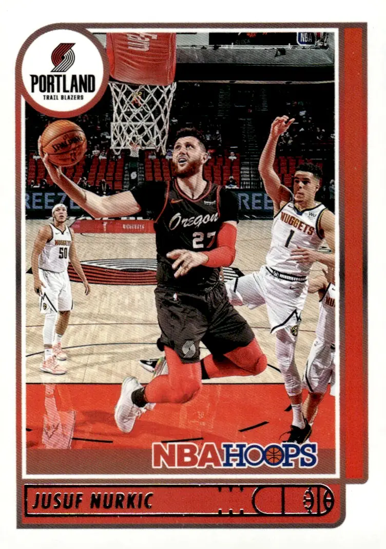 2021-22 NBA Hoops #121 Jusuf Nurkic (front)