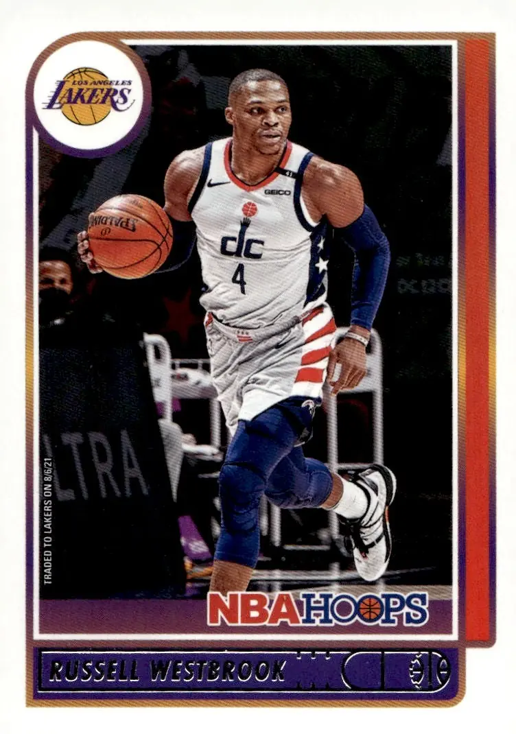 2021-22 NBA Hoops #90 Russell Westbrook (front)