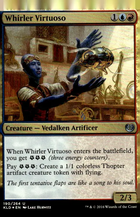 2016 Kaladesh (KLD) #190/264 Whirler Virtuoso – Foil