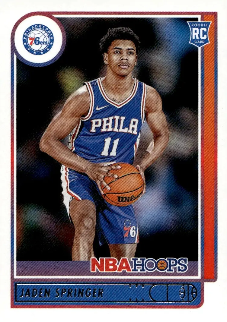 2021-22 NBA Hoops #239 Jaden Springer (front)