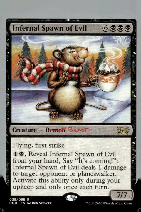 2020 Magic: The Gathering - Unsanctioned (UND) #038/096 Infernal Spawn of Evil