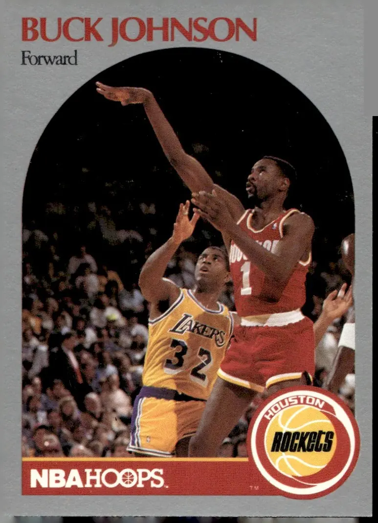 1990-91 NBA Hoops #125 Buck Johnson (front)