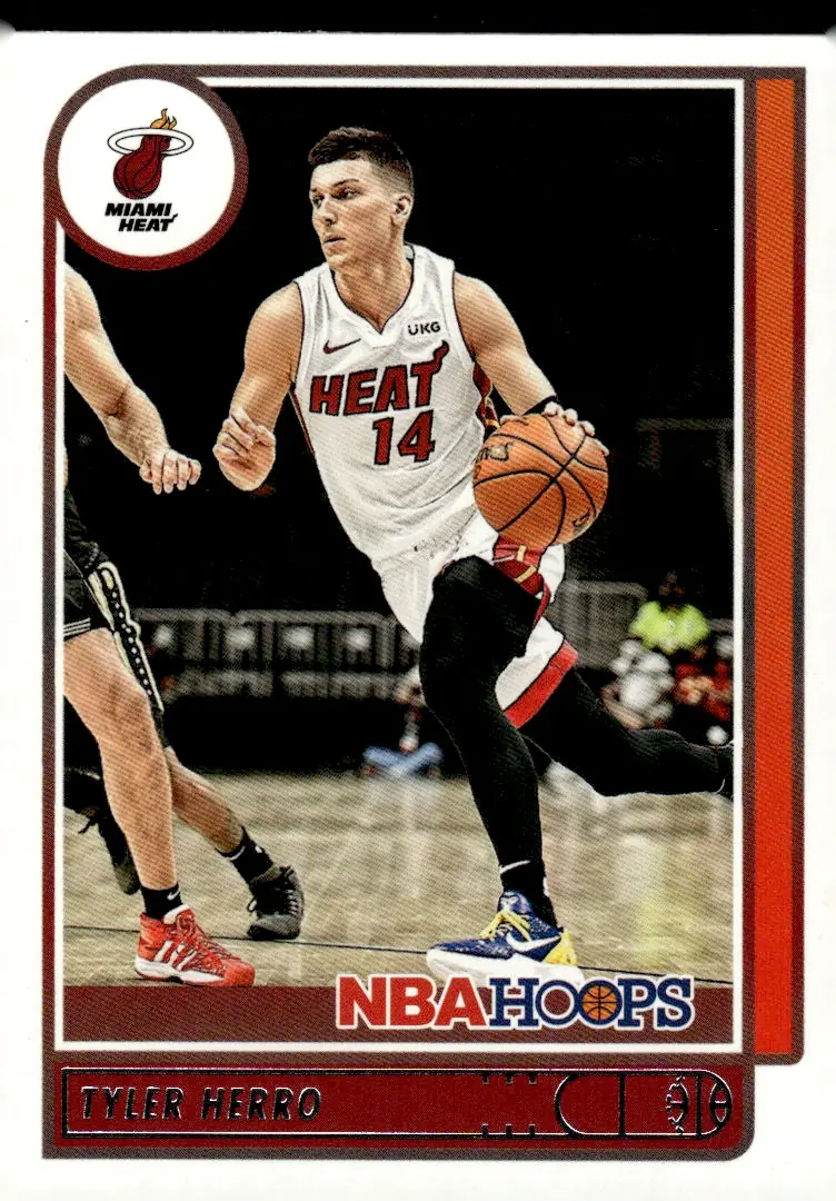 2021-22 NBA Hoops #40 Tyler Herro (front)