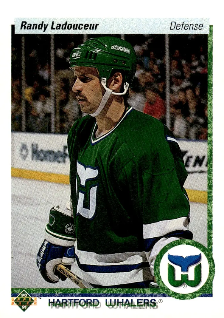 1990-91 Upper Deck (English, Series 1) #151 Randy Ladouceur (front)