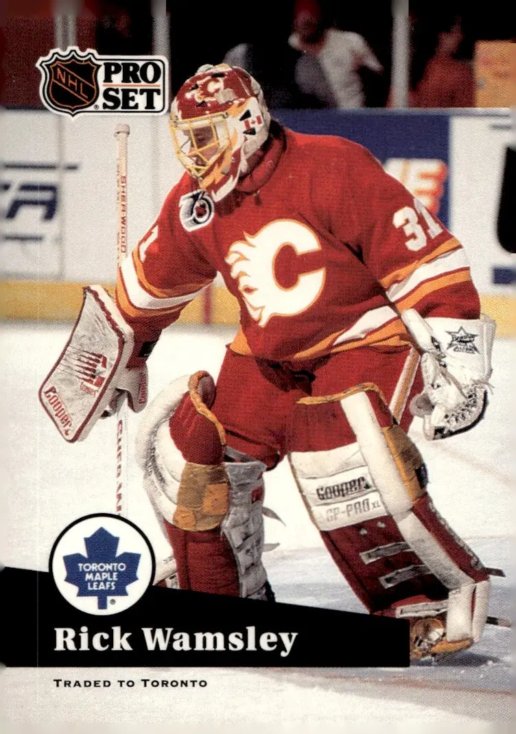 1991-92 Pro Set (Series 2) #367 Rick Wamsley (front)