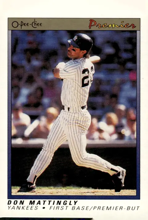 1991 O-Pee-Chee Premier #77 Don Mattingly