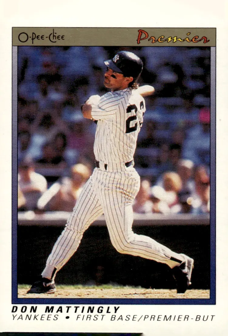 1991 O-Pee-Chee Premier #77 Don Mattingly (front)