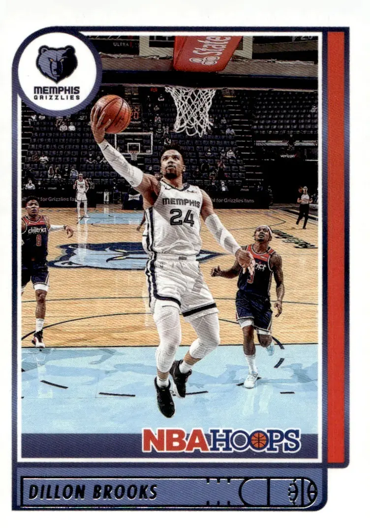 2021-22 NBA Hoops #142 Dillon Brooks (front)