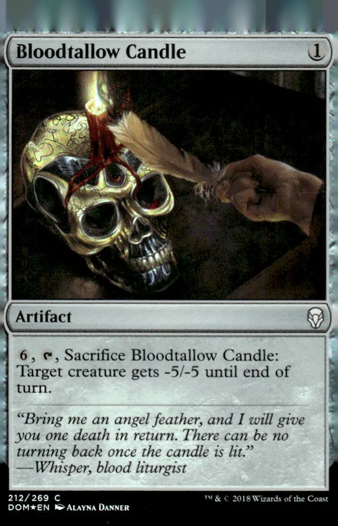 2018 Dominaria (DOM) #212/269 Bloodtallow Candle (front)