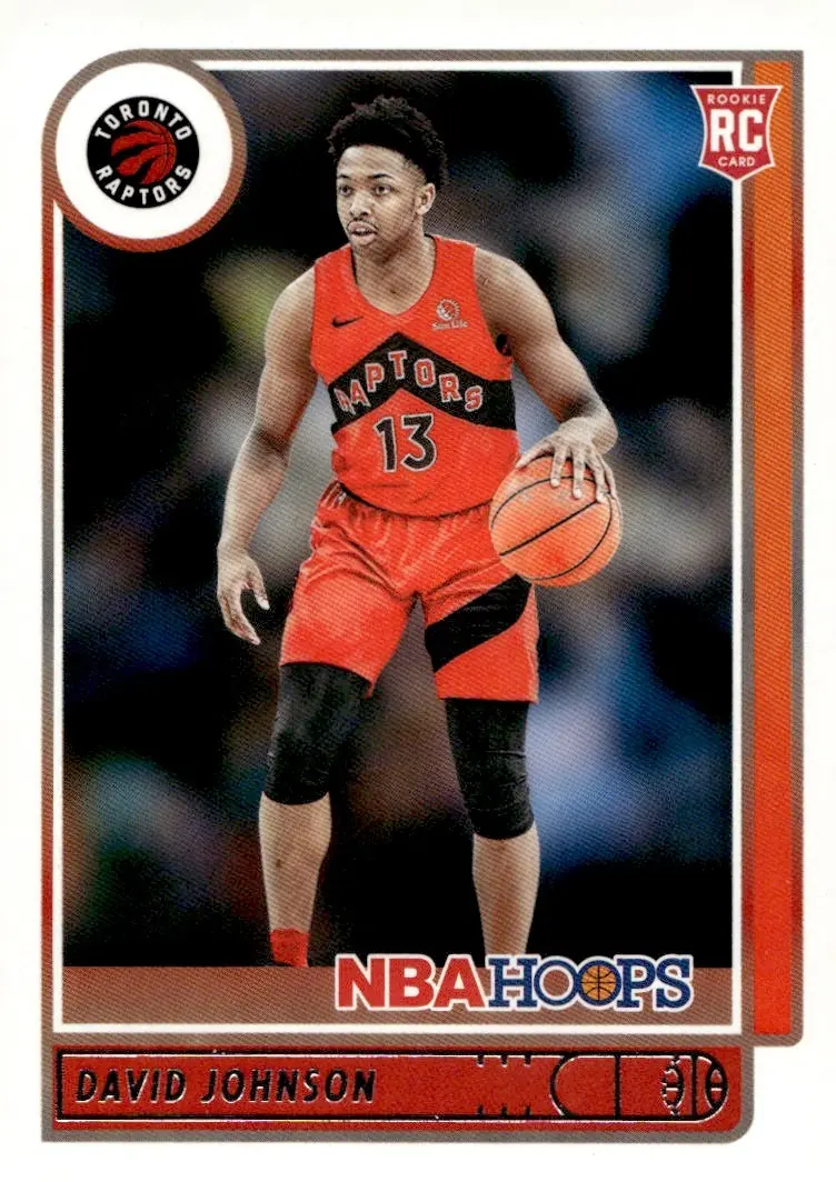 2021-22 NBA Hoops #222 David Johnson (front)