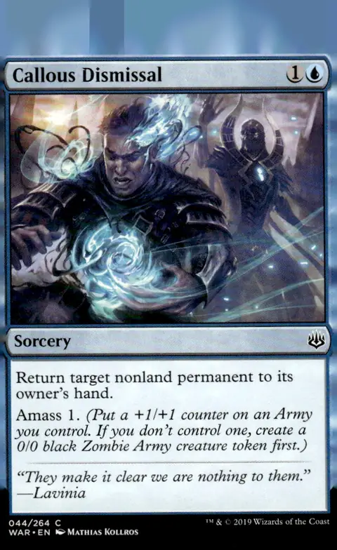 2019 War of the Spark (WAR) #044/264 Callous Dismissal