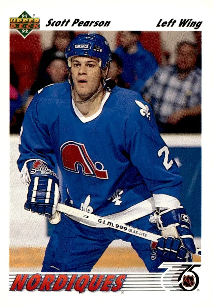 1991-92 Upper Deck #336 Scott Pearson – English (front)