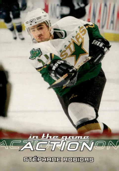 2003-04 In The Game Action #185 Stéphane Robidas