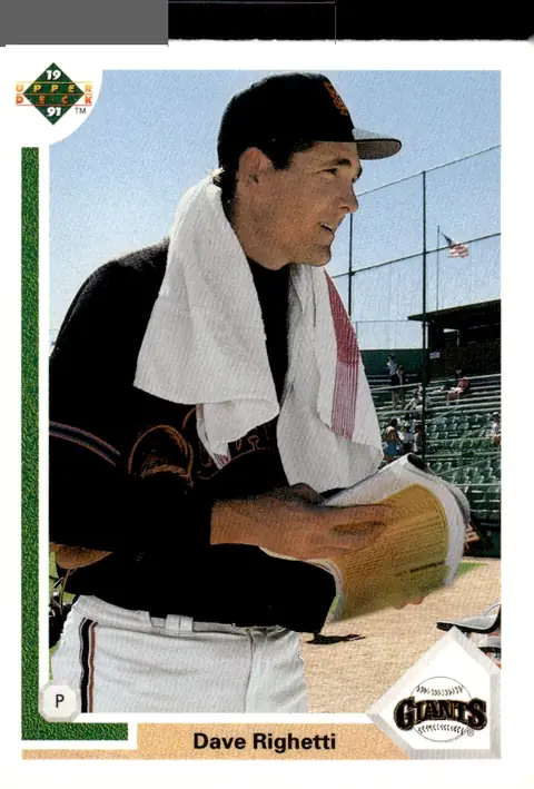 1991 Upper Deck #778 Dave Righetti