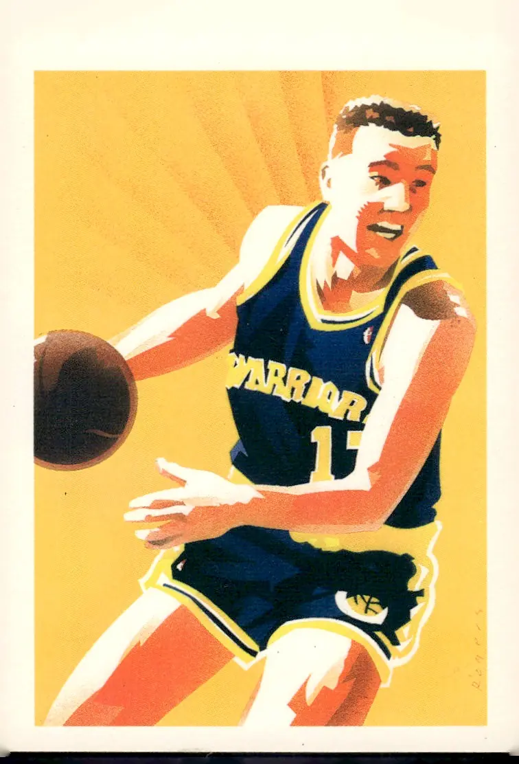 1990-91 NBA Hoops #363 Chris Mullin (front)