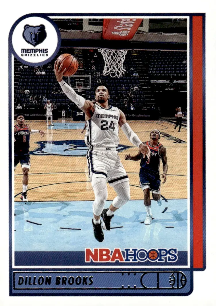 2021-22 NBA Hoops #142 Dillon Brooks (front)