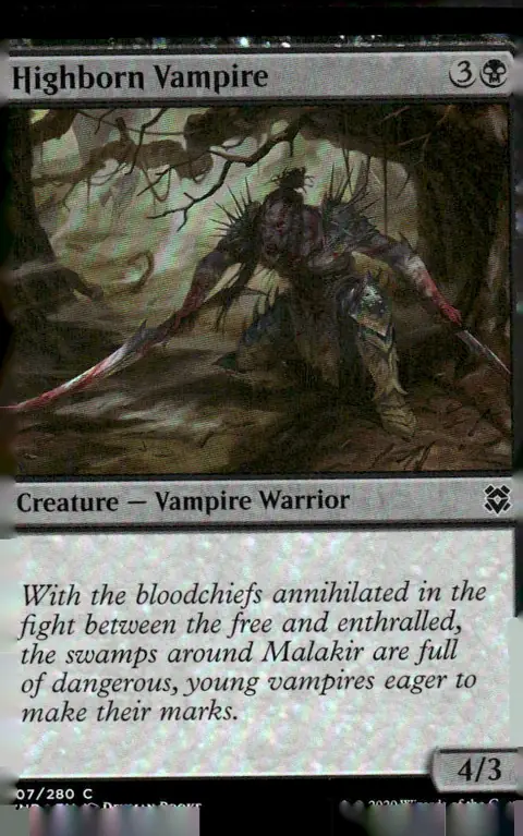 2020 Zendikar Rising #107 Highborn Vampire – Traditional Foil