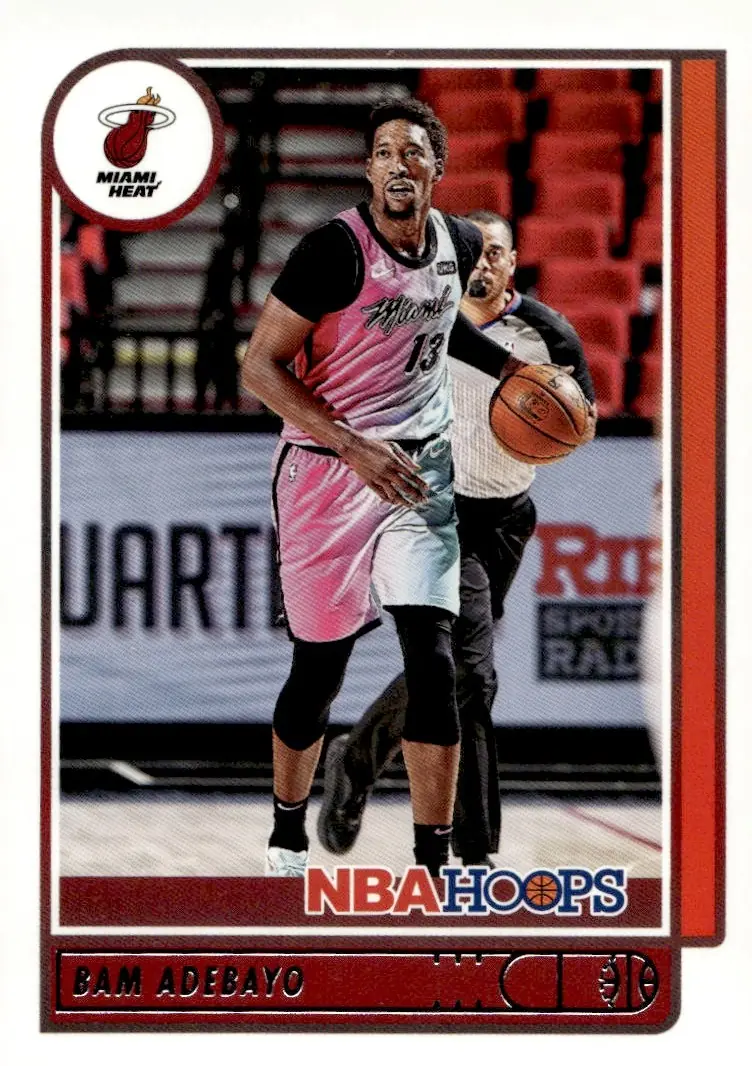 2021-22 NBA Hoops #20 Bam Adebayo (front)