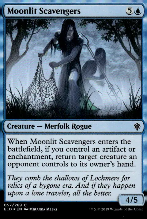 2019 Magic: The Gathering - Throne of Eldraine (ELD) #057/269 Moonlit Scavengers – Foil