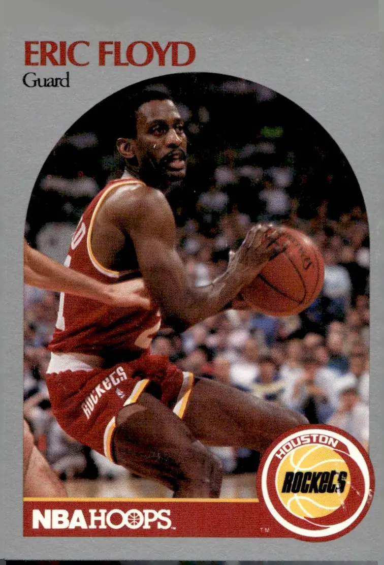 1990-91 NBA Hoops #124 Eric "Sleepy" Floyd (front)