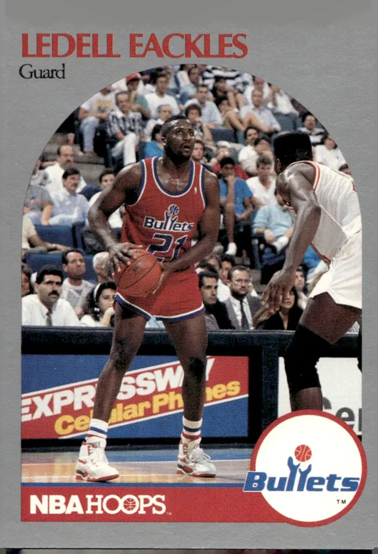 1990-91 NBA Hoops #296 Ledell Eackles (front)