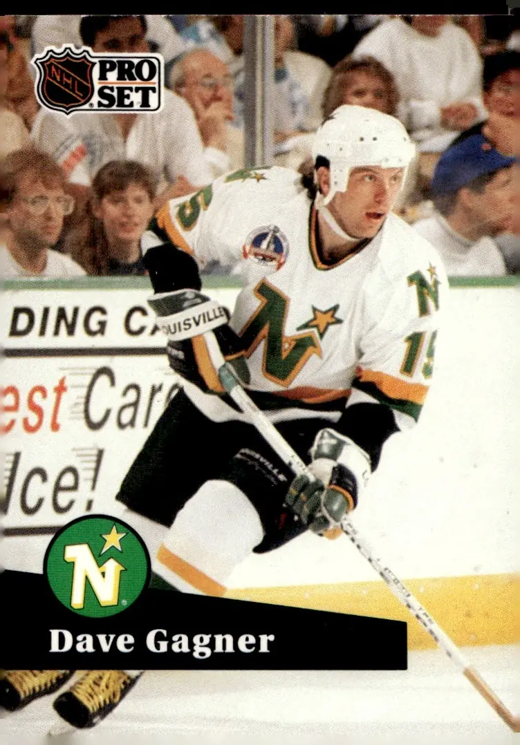 1991-92 Pro Set (Series 1) #108 Dave Gagner (front)