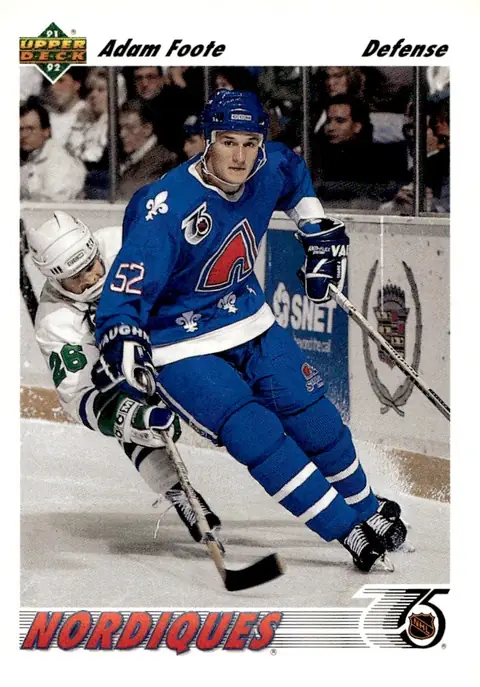 1991-92 Upper Deck #529 Adam Foote