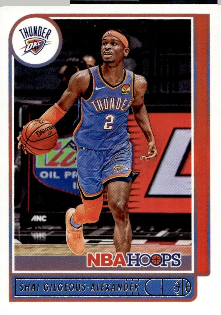 2021-22 NBA Hoops #3 Shai Gilgeous-Alexander (front)