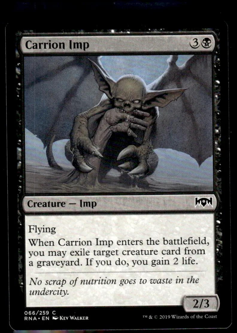 2019 Ravnica Allegiance (RNA) #066/259 Carrion Imp (front)