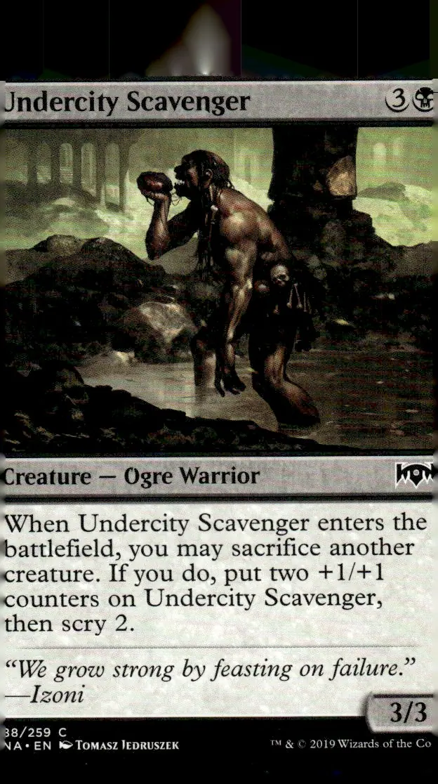 2019 Ravnica Allegiance (RNA) #88/259 Undercity Scavenger (front)