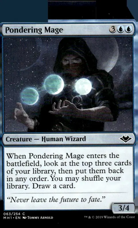 2019 Modern Horizons (MH1) #063/254 Pondering Mage