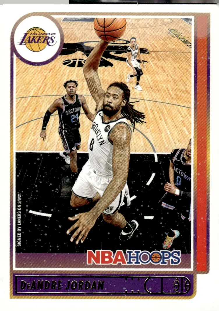 2021-22 NBA Hoops #107 DeAndre Jordan (front)