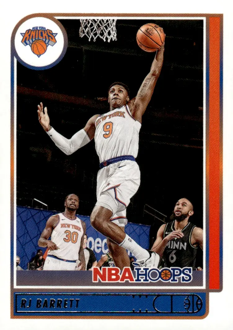 2021-22 NBA Hoops #137 RJ Barrett (front)
