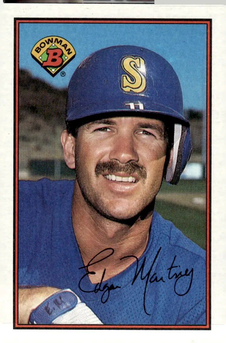 1989 Bowman #216 Edgar Martinez (front)