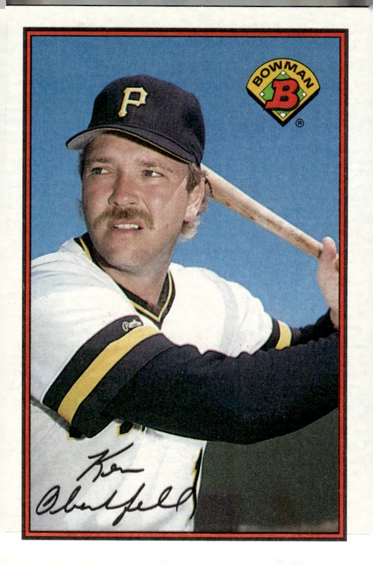 1989 Bowman #418 Ken Oberkfell (front)