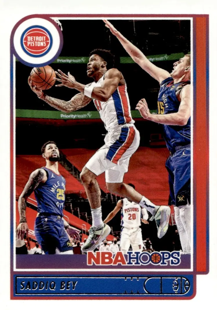 2021-22 NBA Hoops #155 Saddiq Bey (front)
