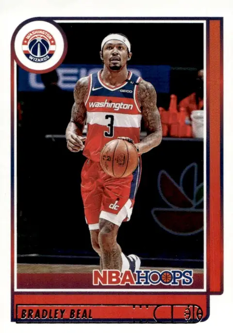 2021-22 NBA Hoops #100 Bradley Beal