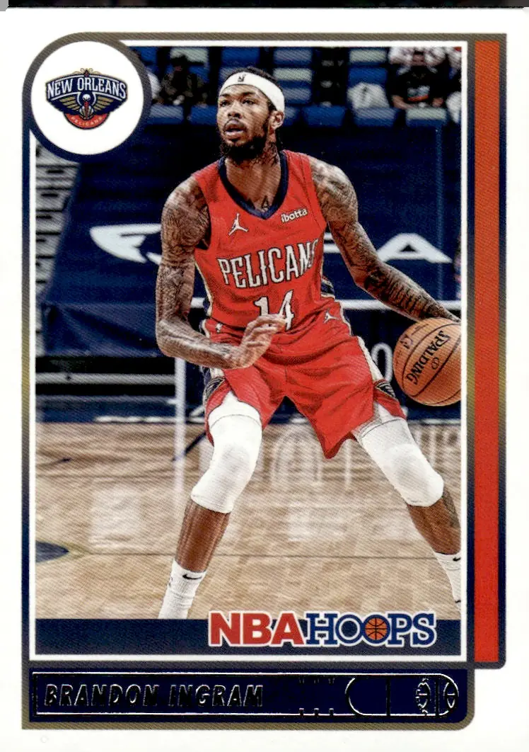 2021-22 NBA Hoops #74 Brandon Ingram (front)