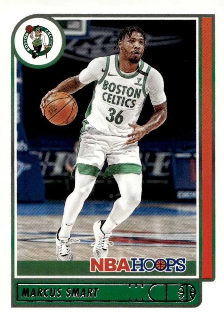 2021-22 NBA Hoops #19 Marcus Smart (front)